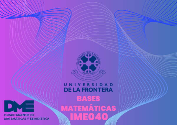 IME040-1: BASES MATEMATICAS