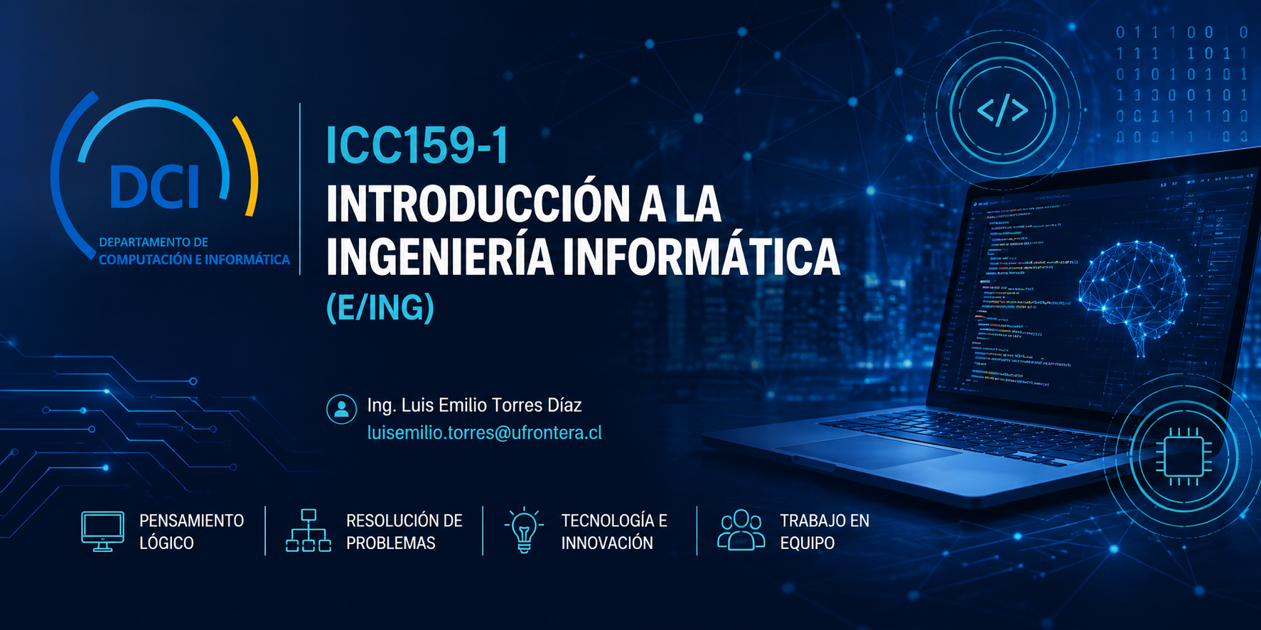 ICC159-1: INTRODUCCIÓN A LA INGENIERÍA INFORMÁTICA (E/ING)